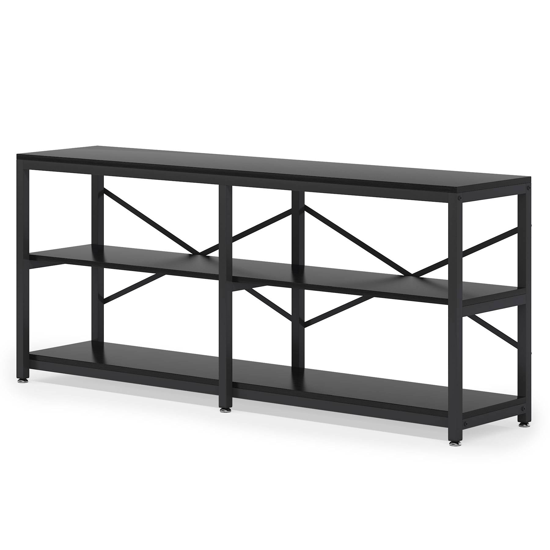 Console Table, 70.9 inch Long Sofa Table with Storage Shelves Tribesigns